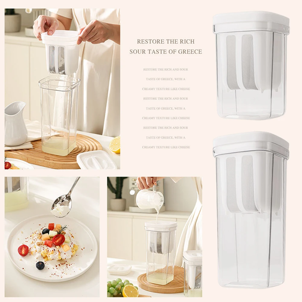 Greek Yogurts Maker Yogurts Filter Stainless Steel Strainer Whey Separation Tools Cheese Moisture Seperator Kitchen Accessories