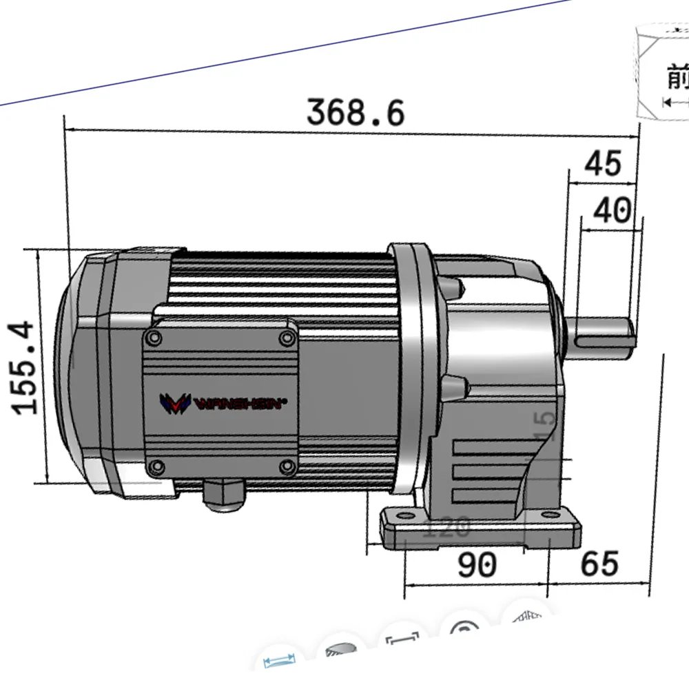 

220V/380V 4KW YCJ Series Gear Motor Heavy Duty Cast Iron Housing for Belt Conveyor