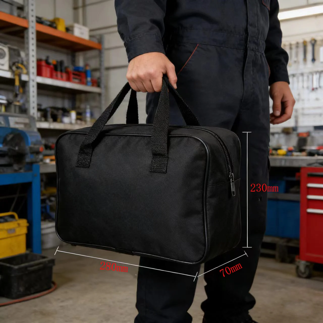 Portable Handbag Air Pump Bag Oxford Cloth Wear Resistant Portable Size Portable Tool Storage Bag Storage Bag Black