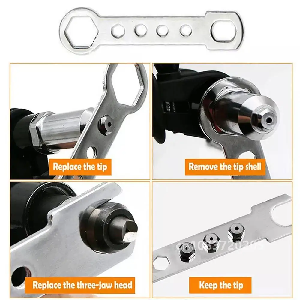 Elektrische Klinknagel Pistool 2.4/3.2/4.0/4.8mm Draadloze Klinkboor Adapter Insert Moer Pull Klinknagel tool Klinknagel Moer Werken Tool