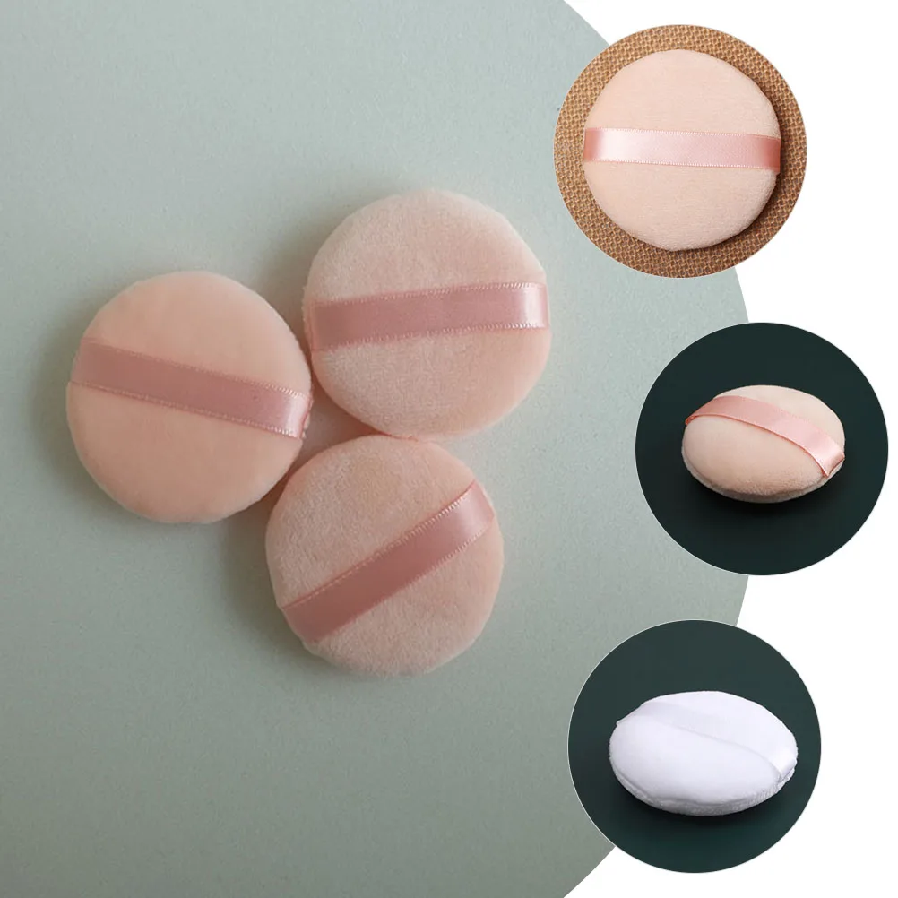 8 قطع من أدوات مكياج البودرة المنتفخة الناعمة والصديقة للبشرة، أداة توزيع البودرة السائبة للنساء، مستحضرات تجميل الوجه، خفيفة الوزن ومرنة