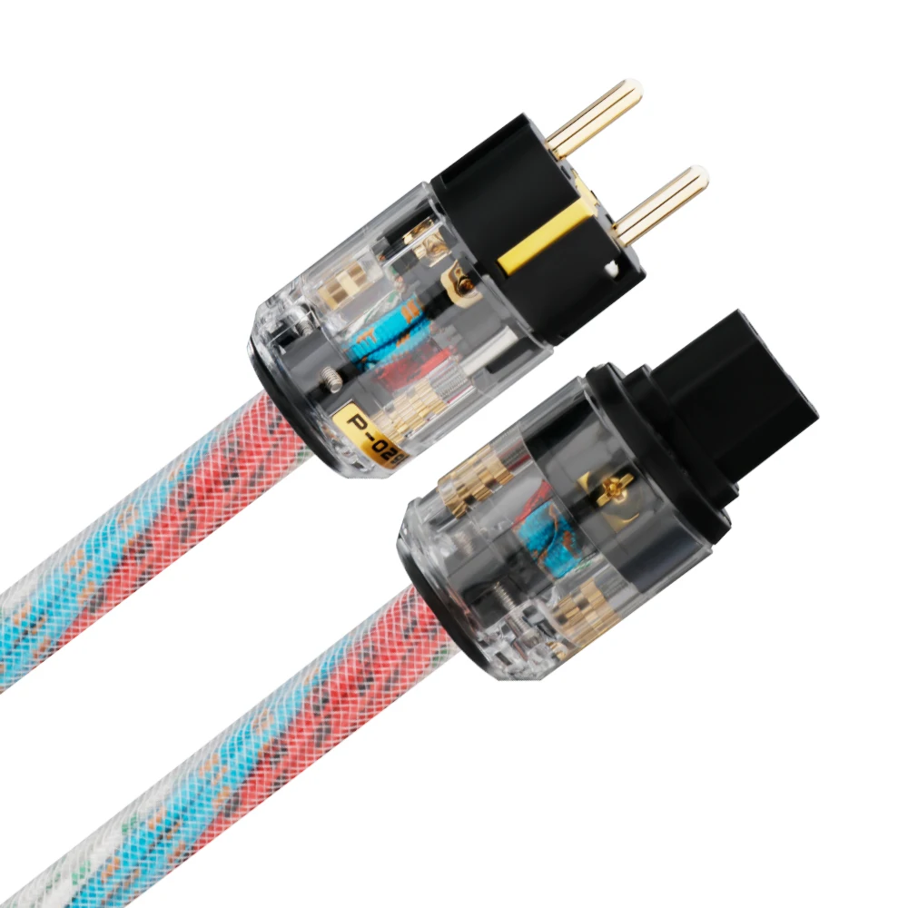 Hifi Audio US/EU Stromkabel Netzstecker OFC Kupferkabel Hi-End 400 Signature Mit Vergoldeten Anschlüssen – Detail 11