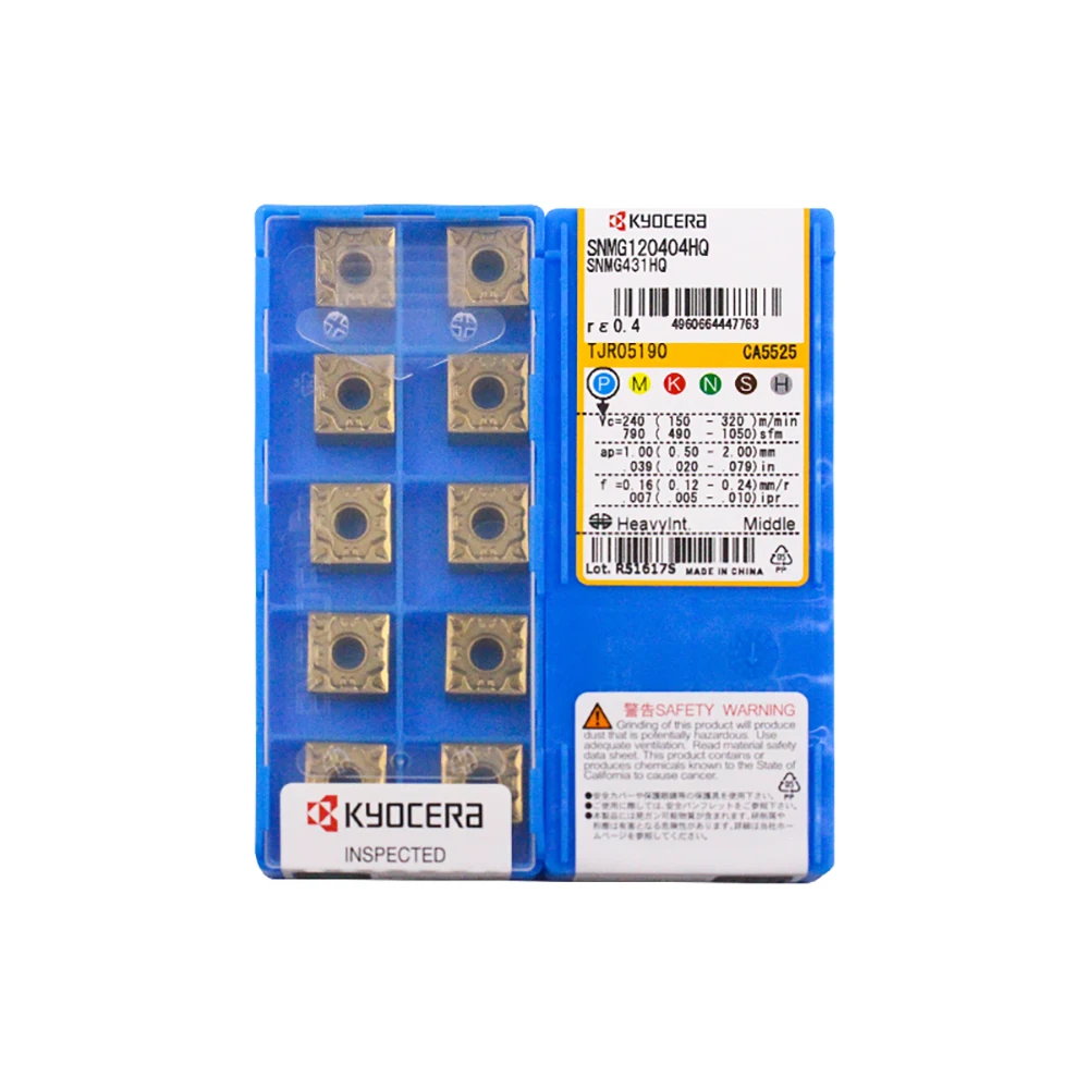 

Оригинальный SNMG 431HQ 432HQ 433HQ TN60 | 90 ° Квадратная отрицательная токарная вставка для токарного станка с ЧПУ, высокоточная обработка