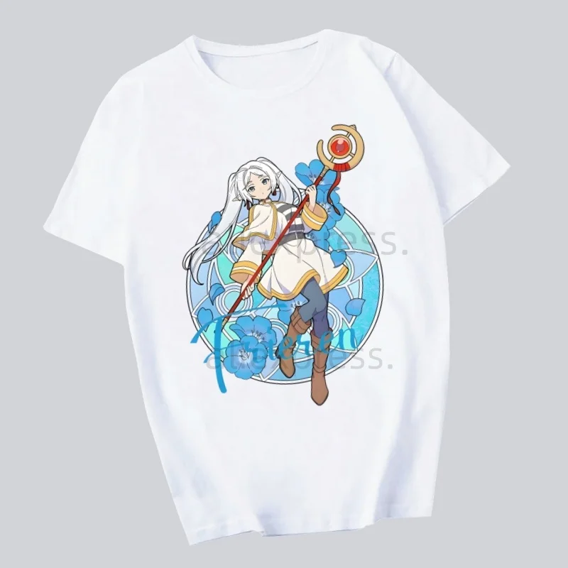 

Frieren Printing Street Style Casual Short Sleeve Men T Shirt O-neck Tshirt Male T-shirt