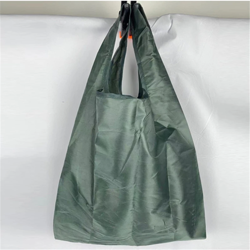 Folded Cotton Supermarket Shopping Bag Reusable Handbags Large Capacity Pouch Tote Bags Eco Shoppers for Vegetables Fruits