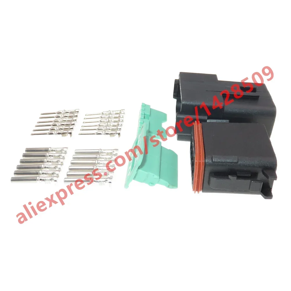 1 Pcs 12 Pin Car Window Plastic Housing Wiring Connector For Excavator Crane DT04-12P DT04-12S 1.6 Series Auto Waterproof Plug