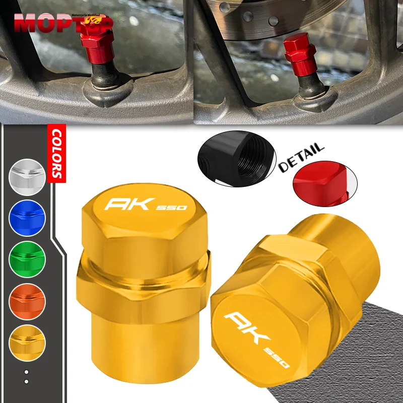 

NEW For AK550 AK 550 Motorcycle Tire Valve Caps CNC Wheel Tyre Valve Stem Cover Air Dust Cap CNC Accessories ak550