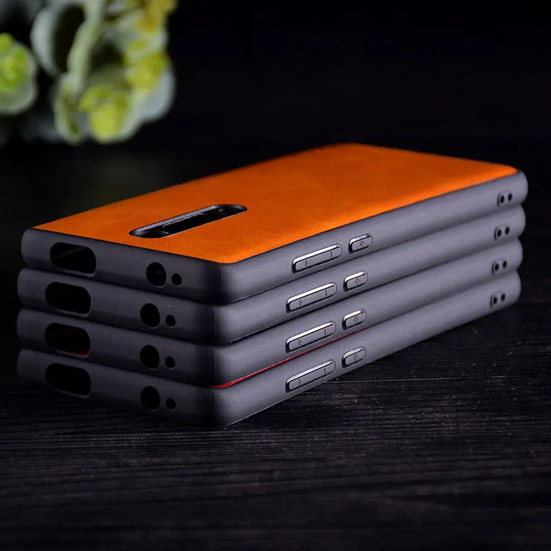 غلاف جلدي عتيق فاخر لهاتف Xiaomi Mi 9T ، جراب هاتف TPU PC لهاتف xiaomi mi 9t pro