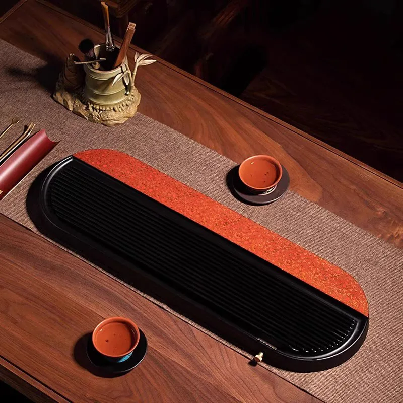 ^Kitchen Serving Tea Tray Wooden Luxury Decorative Accessories Office Valet Chinese Tea Tray Living Room Bandejas Home Products