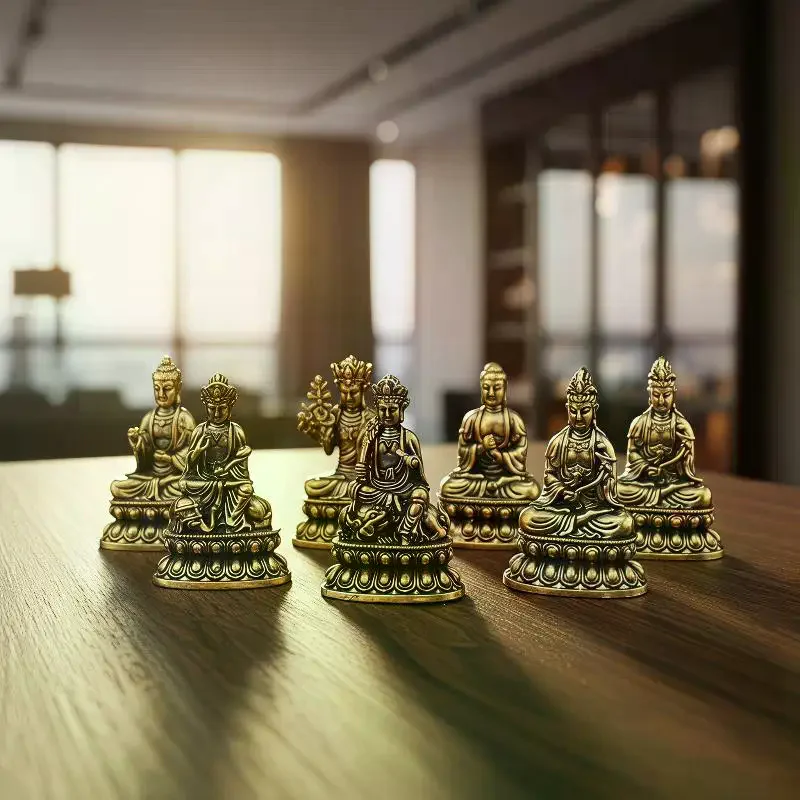 1Pcs New Brass Eight Guardian Statues, Zodiac Birth Figurines For Home And Desktop Decoration, Pocket-Sized