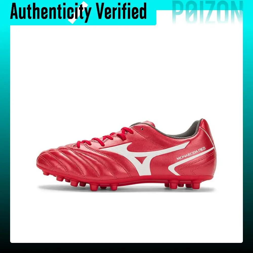 Mizuno Monarcida Neo 2 AG Artificial Ground Slip Resistant Abrasion Resistant Soccer Shoes Men's Red White P1GA222660