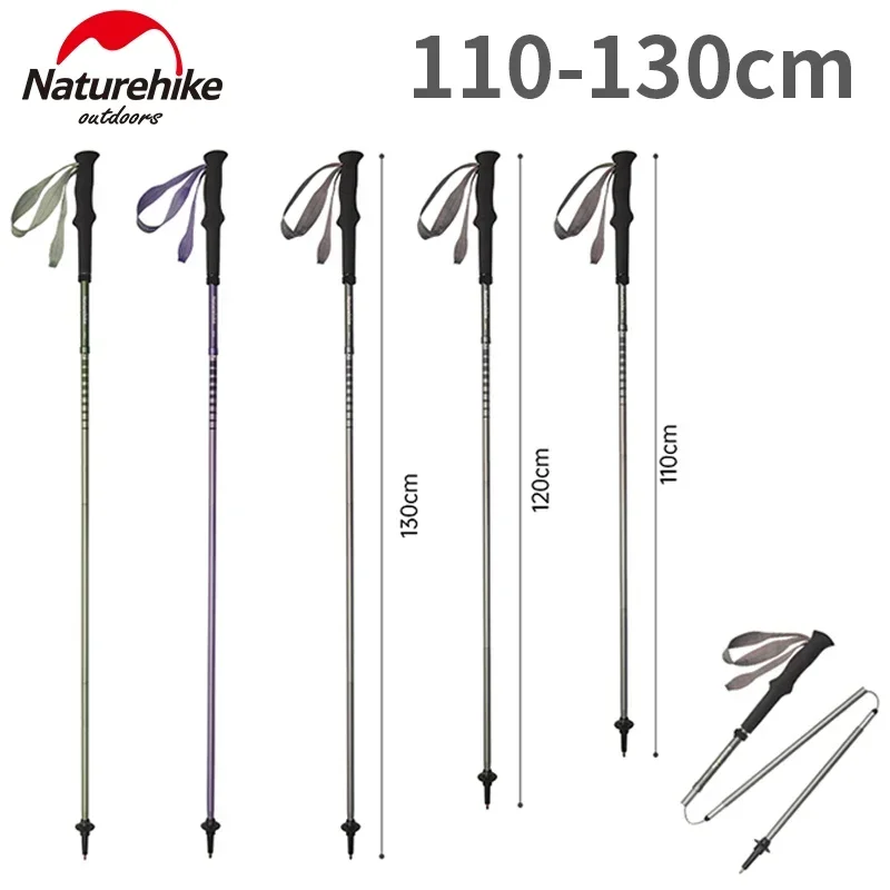 

Naturehike 4-Section Folding Trekking Pole Pro 7075 Aluminum Alloy Ultralight Hiking Walking Sticks Climbing Canes Alpenstocks