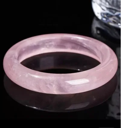 

Natural fidelity powder crystal bracelet for women's models, peach blossom powder crystal for mother