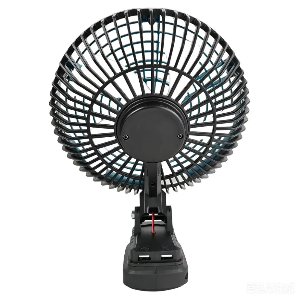 8 Inch Lithium Battery Fan Brushless Motor Angle Adjustable Jobsite Fan with USB Port Lightweight for Makita/Dewalt/Milwaukee