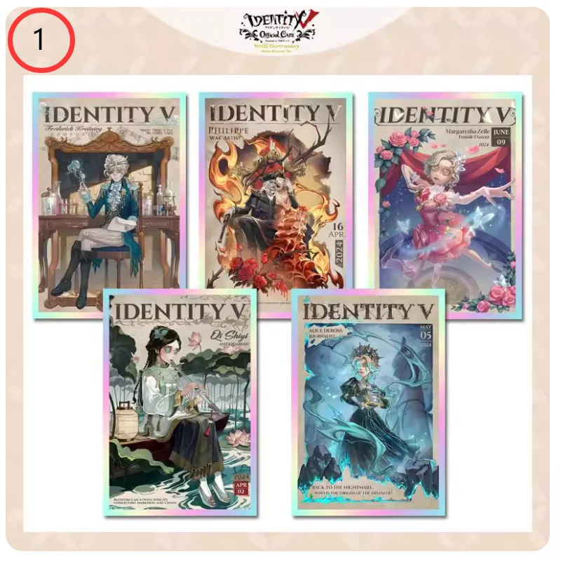 

2025 Identity V Антикварный координатор, украшение для спальни, коллекция постеров, флэш-карта, акриловая цветная бумага с лазерной кромкой