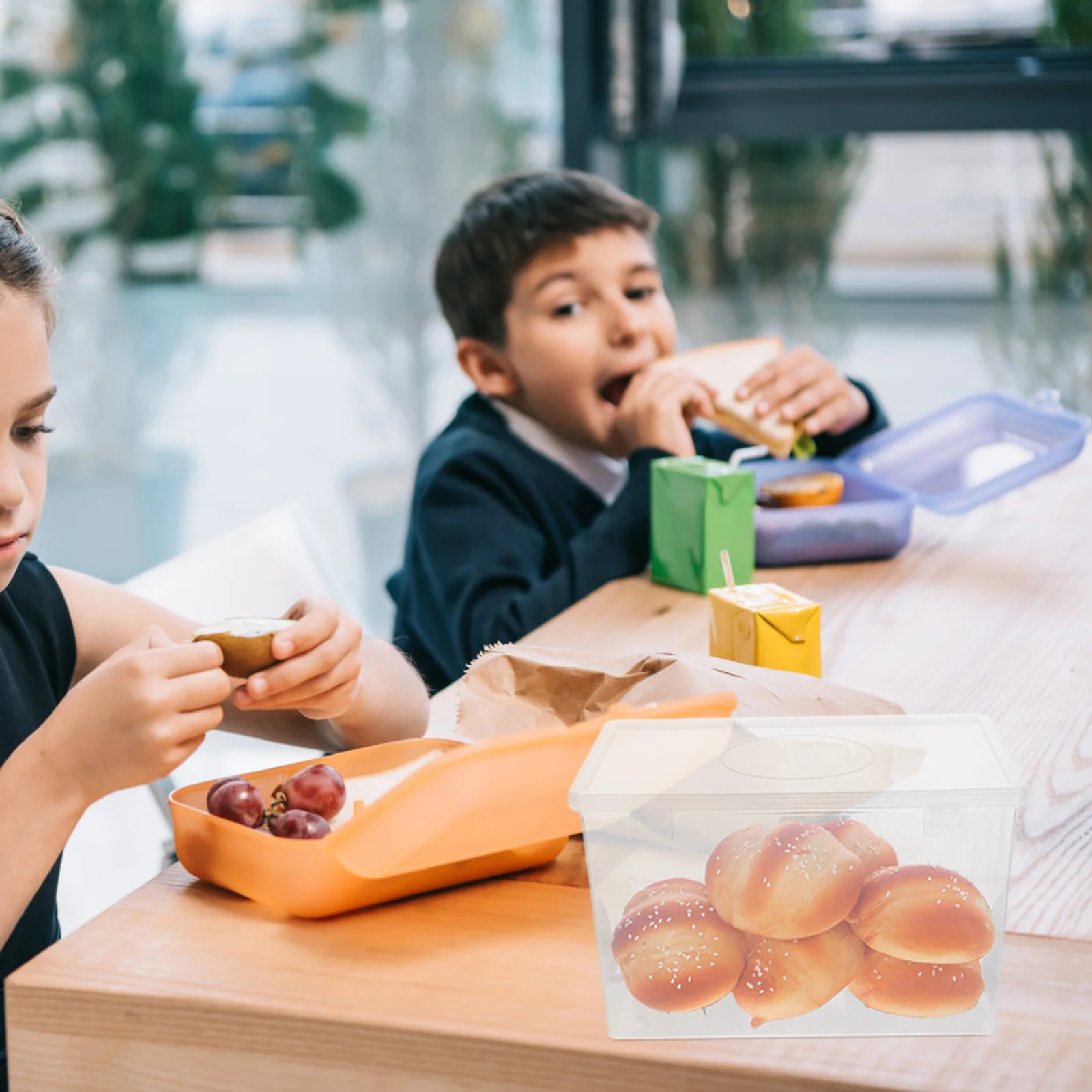 

Bread Box Large Capacity Airtight Food Storage Container For Bread Snacks Toast Fridge Organizer Fresh Keep Box Kitchen