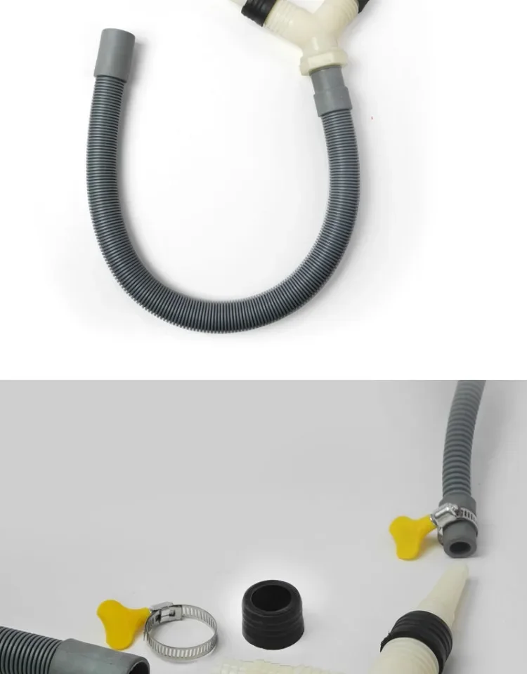 Drainage tee adapter drainage pipe fitting for washing machine dryer drain With extended drainage hose