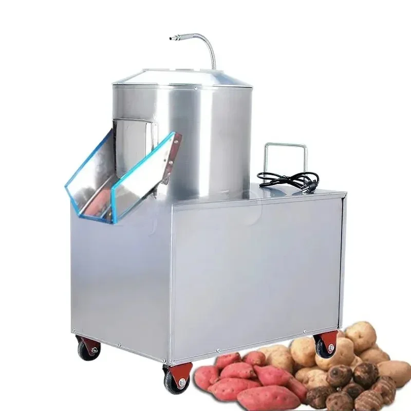 Electric Sweet Potato Peeler Cleaning Washing And Peeling Machine Industrial Potato Skin Remover Commercial