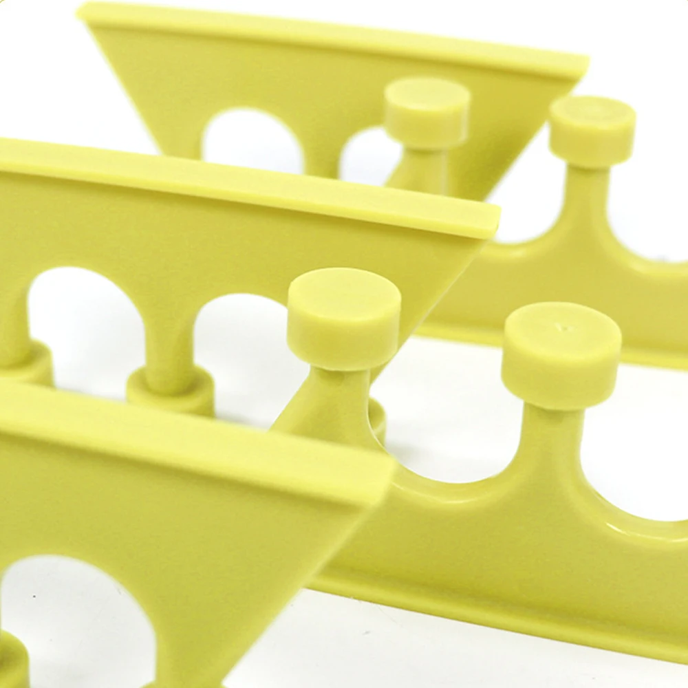 5Pcs Yellow PDR Puller Tabs 3-Tooth Dent Repair Pulling Tabs for Long & Edge Dents Paintless Auto Body Repair Tools 6