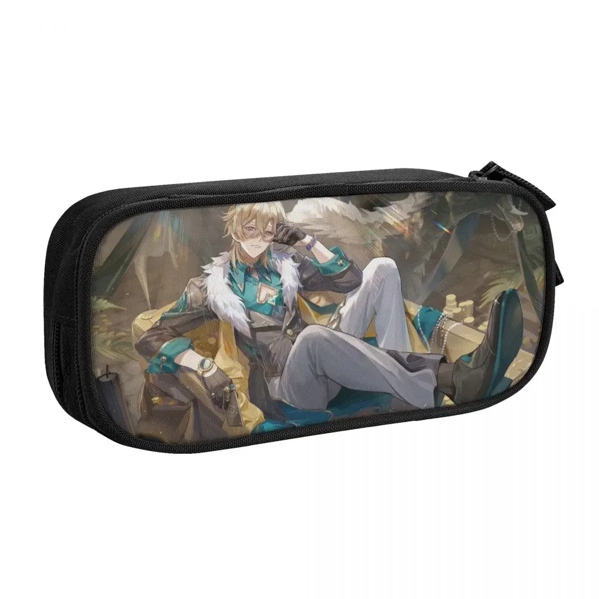 Honkai Star Rail Firefly Character Big Capacity Pencil Pen Case College School Large Storage Bag Pouch Holder Box Organizer