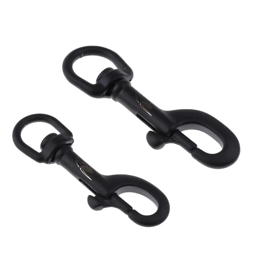 316 Stainless Steel Swivel Eye Snap Hook Buckle Clip Trigger for Keychains Underwater Diving Bags