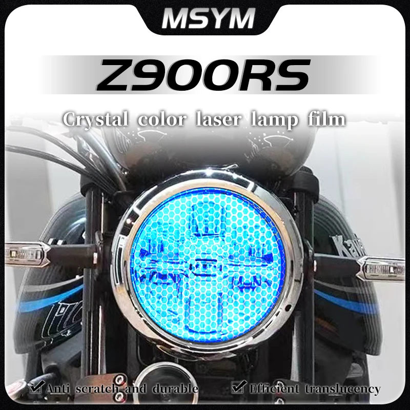 

For Kawasaki Z900RS Z900 RS z 900rs Honeycomb laser film headlight transparent film protective sticker modification accessories