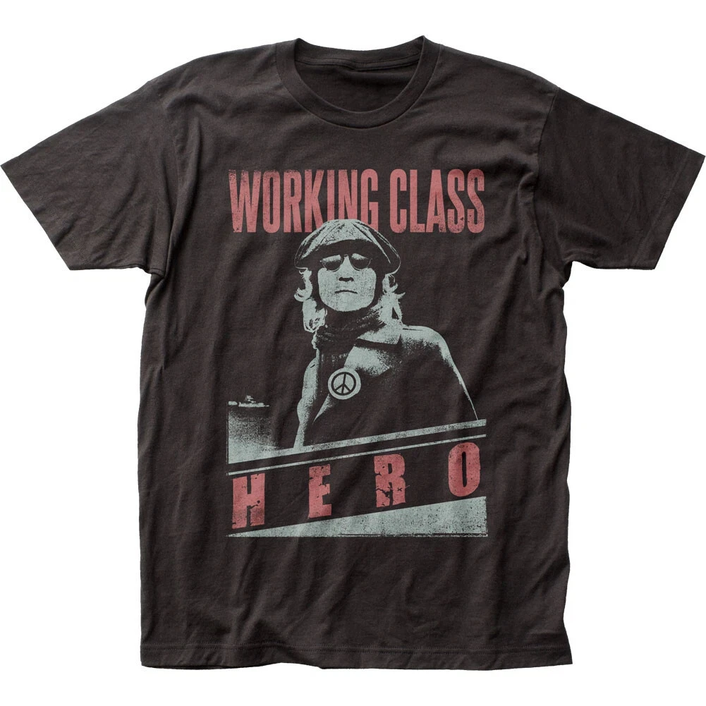 

John Lennon Working Mens Tshirt Rock Roll Music Classic Band Tee American Band Singer T-shirt Men Street Short-sleeved Women Top