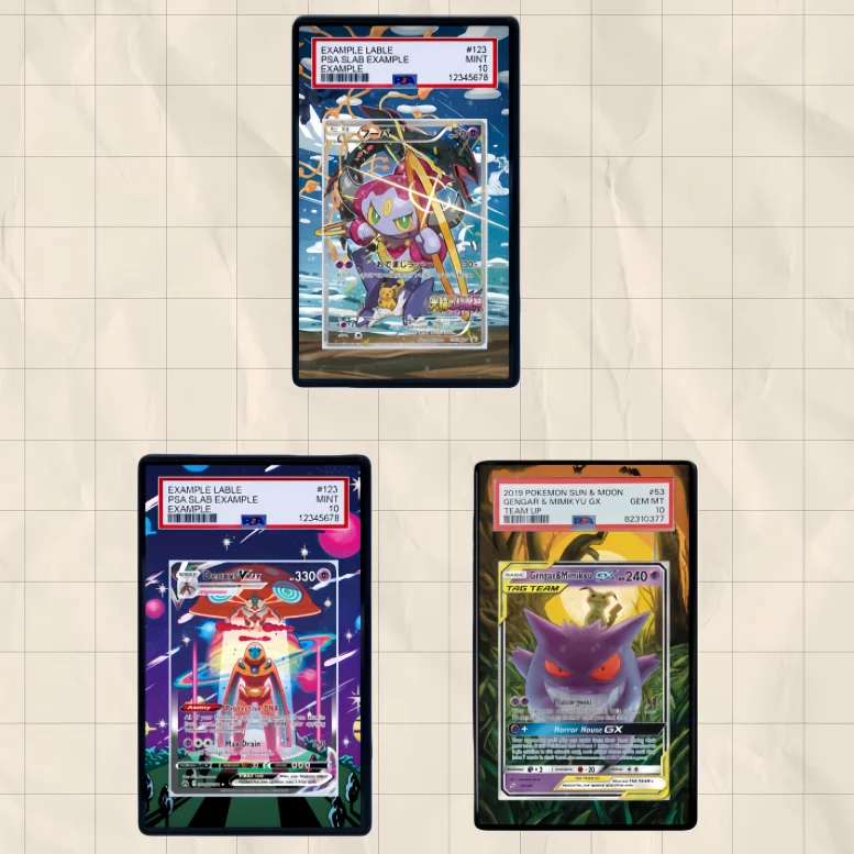 

Расширенный акриловый футляр для хранения карт Hoopa, Gengar, Mimikyu (PSA), изысканный подарочный набор для коллекционеров (карта в комплект не входит)