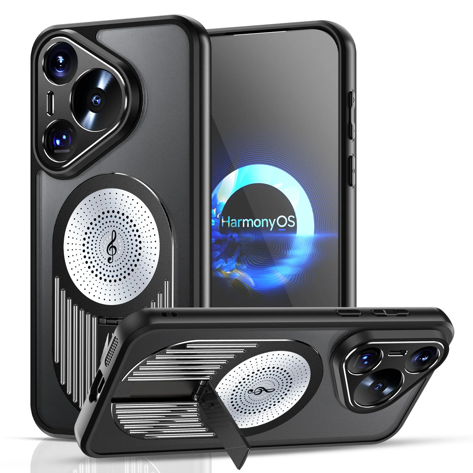 

Matte heat dissipation bracket back case For Huawei Pura 70 Pro Ultra Support wireless charging Fall prevention Phone Case