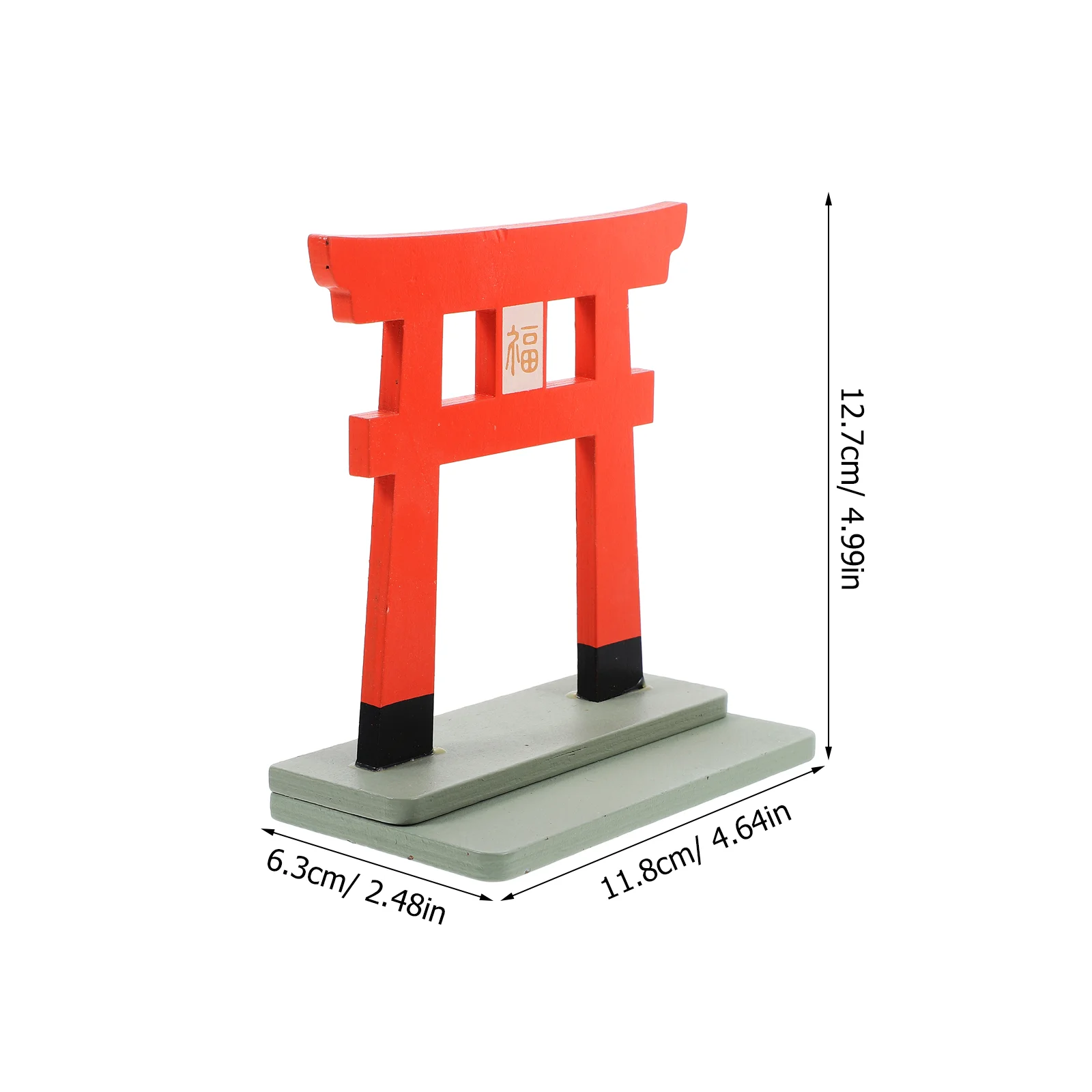 Furniture Fumen Child Home Decor Miniature Shrine Torii Gate Wooden Door Adornment