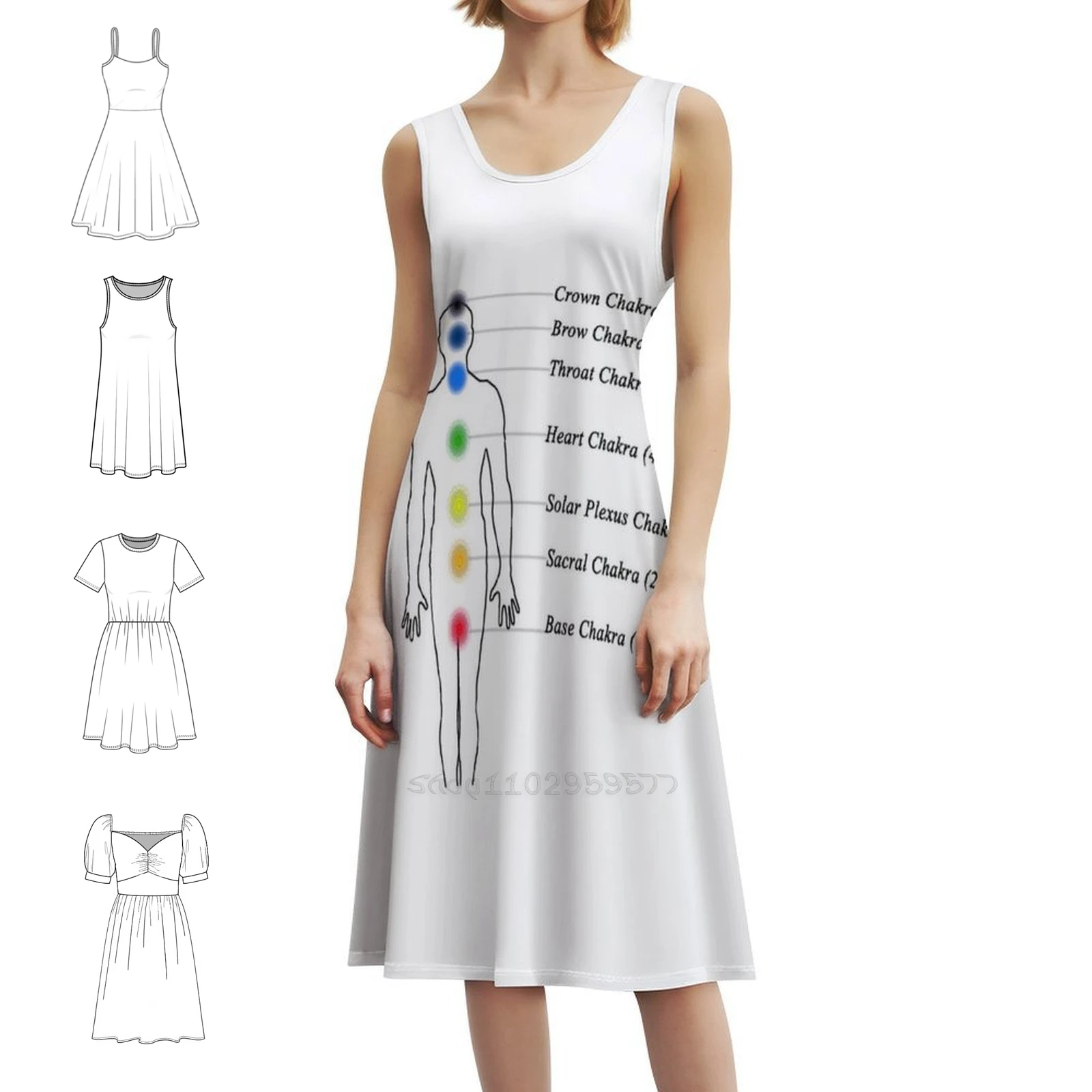 فستان ريكي كوري مريح للنساء فستان كاجوال أنيق للحفلات أو الارتداء اليومي الريكي والتأمل واليوجا والشفاء #1