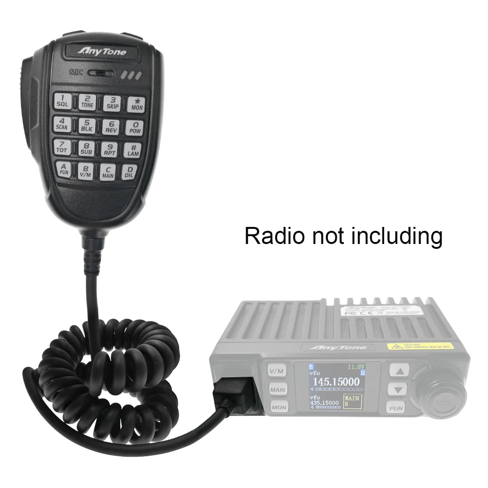 Original Microphone Fit for AnyTone AT-779UV Mobile Walkie Talkie Accessories