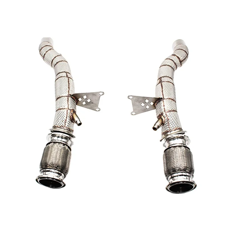 

Head Section High flow Pipes Exhaust Pipes branch downpipe Exhaust Pipe with catalyst For Ferrari 458 4.5 2013-2016