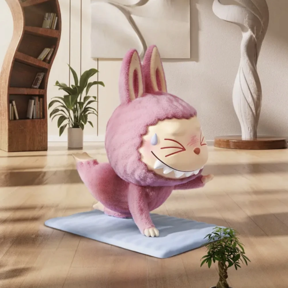 LABUBU The Monsters Lazy Yoga Series слепая коробка игрушки Mystery Box Mistery Caixa фигурку Surpresa милая модель подарок