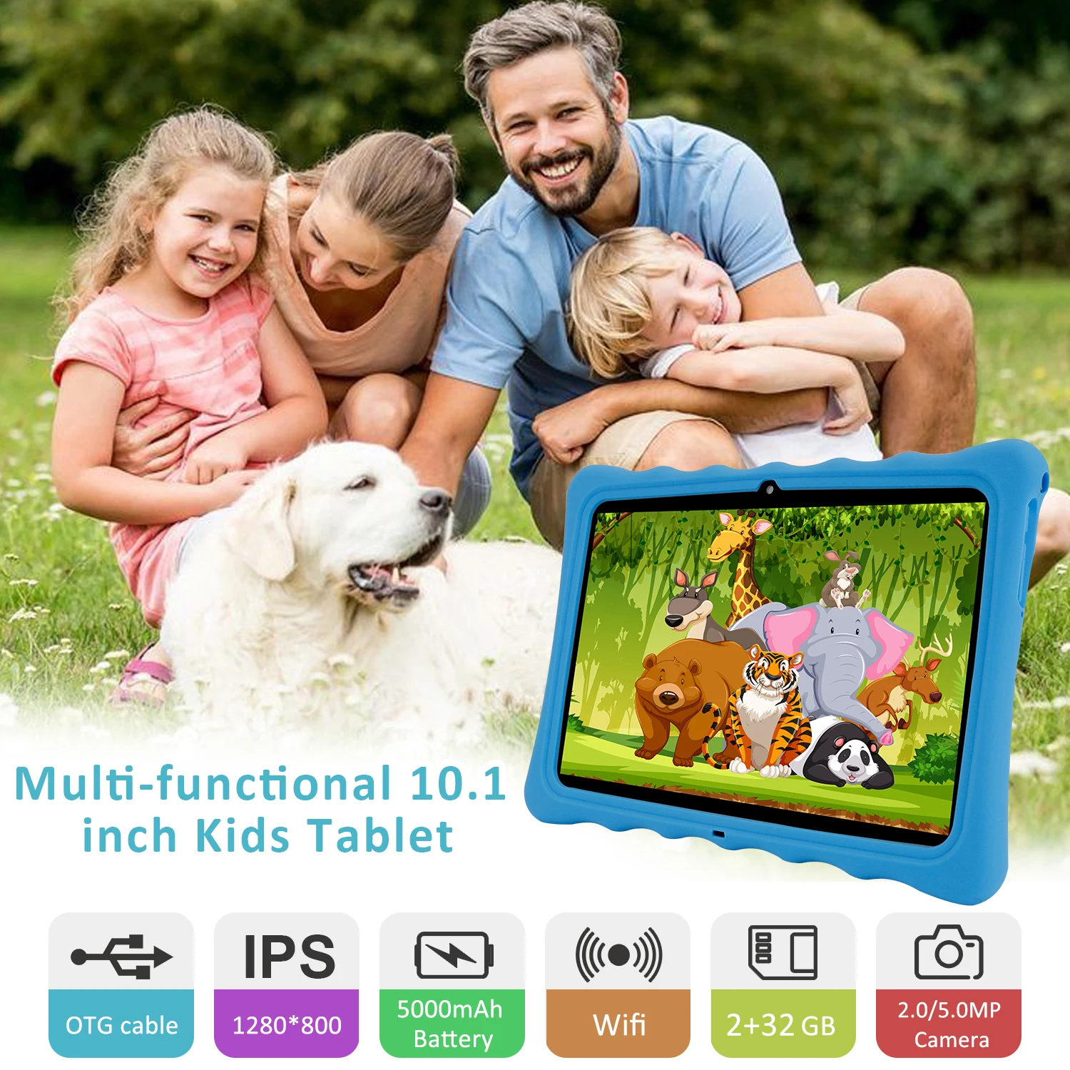 10 Inch Android Kids Tablet with Sim Card Slot Phones 1280X800 IPS Display Kinder for Learning Children Tablet Pc