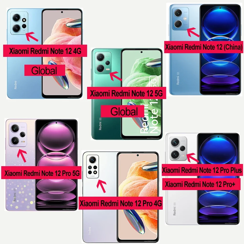 Redmi Note 12 Pro Case Square Liquid Silicone Phone Cases For Xiaomi Redmi Note 12 Pro Plus Note12Pro 4G Note12 Pro Soft Cover