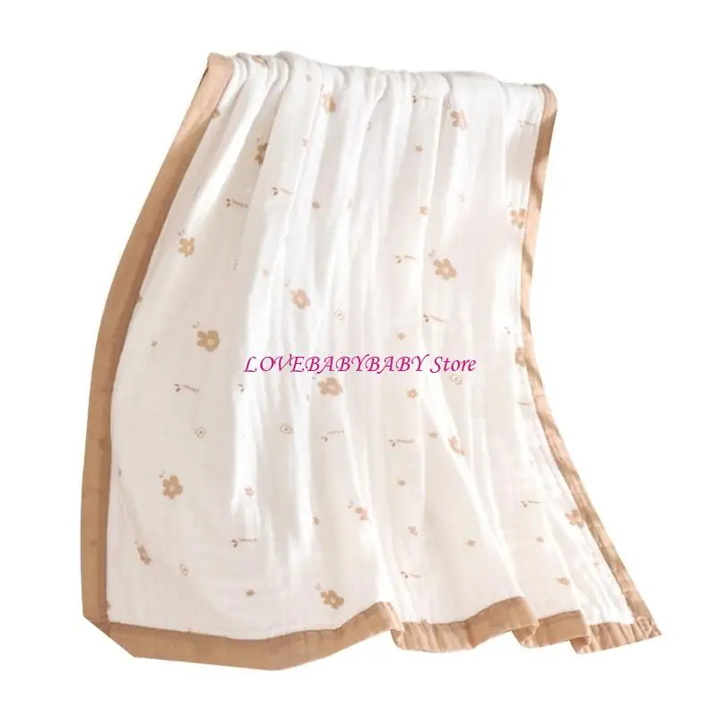 

Newborn Babies Shower Wrapping Blanket Cotton Swaddles Blanket 6-layers Bathing Towel Infant Bedding Crib Accessory 4XBC