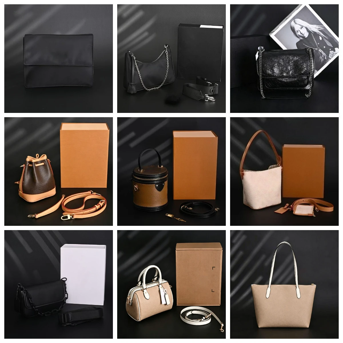 

Classic Solid Color Shoulder Bag Anti Scratch PU Leather Ladies Handbag Travel Shopping Bag