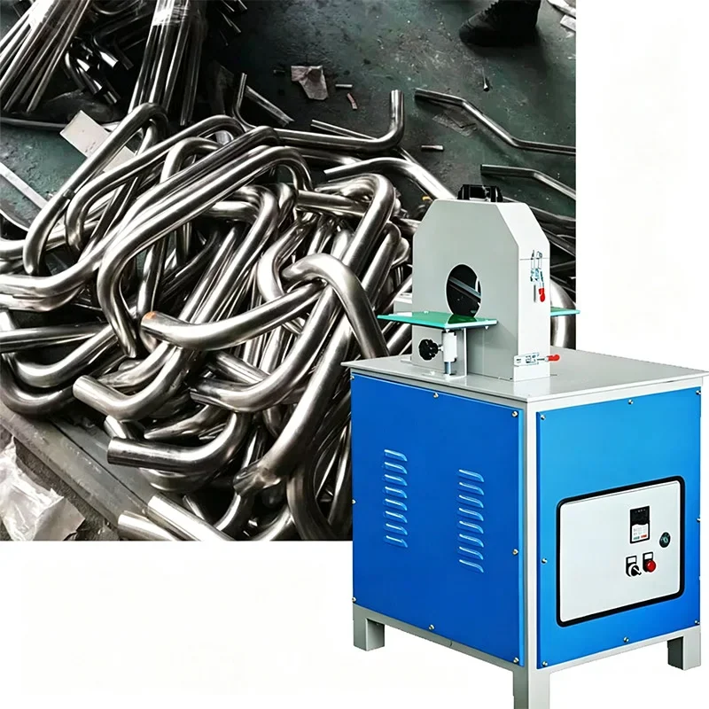 Automatic irregular-shaped pipe polishing machine, benchtop grinding and rust removal machine, pipe mirror polishing(Customized)