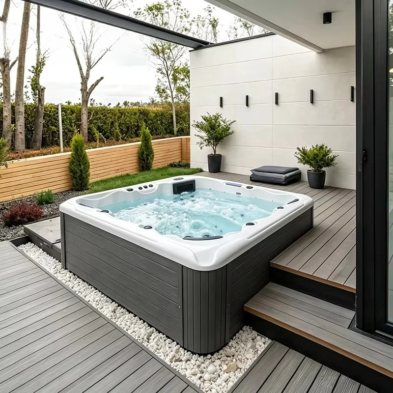 OEM ODM Commercial Grade Outdoor Spa Bathtub, Acrylic Whirlpool Jacuzzi, Suitable For Hotels, Resorts, Villas, Health Centers, B