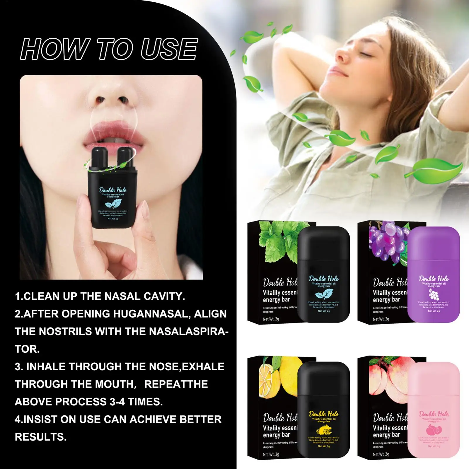 جهاز الاستنشاق الأنفي قضيب الطاقة الأنفي للكبد علاج عشبي طبيعي مع جهاز استنشاق الأنف بالزيت العطري للتبريد لتخفيف الاحتقان