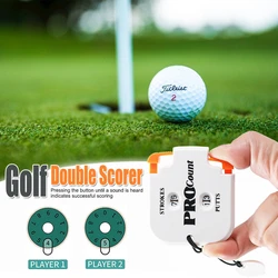 1piece Golf Score Counter Mini Golf Stroke Counter with One Touch Reset and Key Chain Golf Stroke Counter for Golfers New