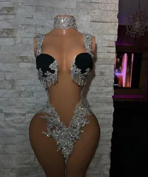 Sexy Short Prom Dresses 2024 Luxury Rhinestone Beaded Applique Women Evening Birthday Party Gowns Special Occasions Customized