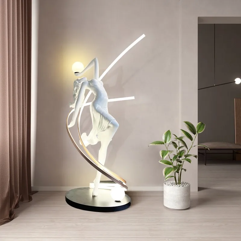 

Abstract sculpture floor lamp sales office hotel