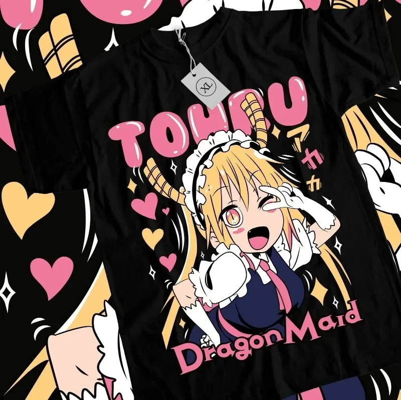 Tohru T-shirt Kobayashi-san Chi No Maid Dragon Girl Waifu Anime Shirt All Size Graphic T Shirts Oversized T Shirt Women Clothing