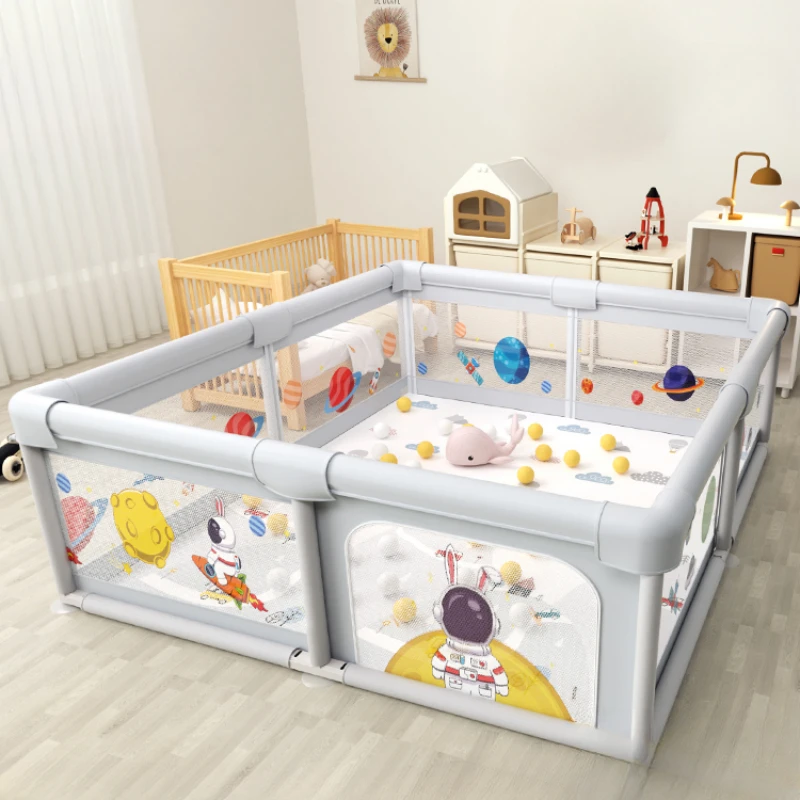 Baby Play Playpen Washable Baby Guardrail Indoor Children's Household Crawling Protective Mat Sponge To Prevent Bumps