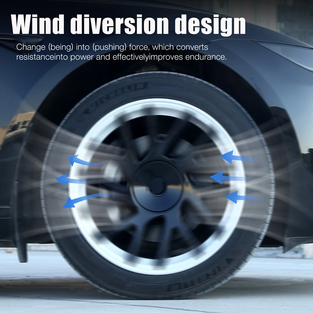 4 قطعة غطاء عجلة لطراز تسلا الجديد 3 هايلاند 2025 الأداء 18 بوصة HubCap استبدال السيارات غطاء حافة كاملة الملحقات