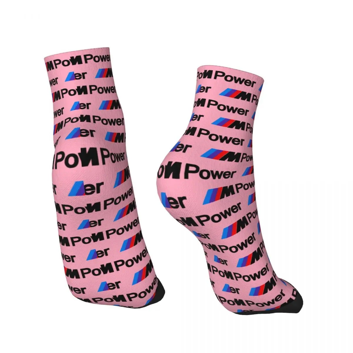 Meias Kawaii M Powers Crew dos homens, 3D Print, Motor Sport, Carro, Vestido, Unisex, Respirável, Quente