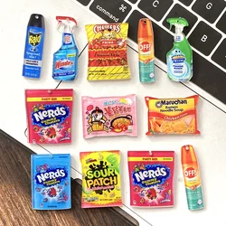 10pcs Funny Acrylic Earring Charms Insecticide Potato Chips Candy Noodles DIY Pendants Cute Fashion Jewelry Make