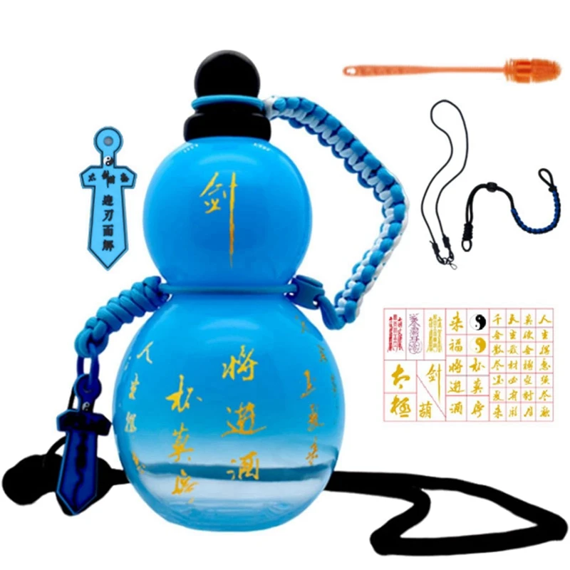 Top!-Chinese Retro-Inspired Gourd Style Water Bottle 800ML Gourd Water Bottle Gourd Sports Water Bottle